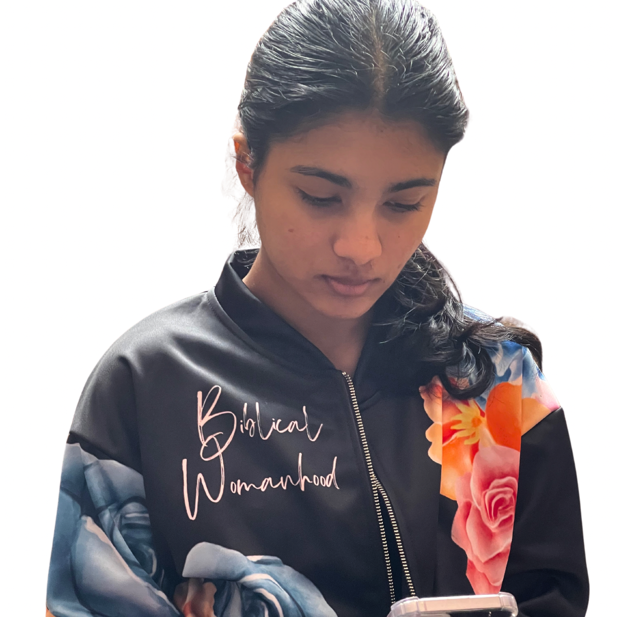 Black Biblical Womanhood Floral Jacket