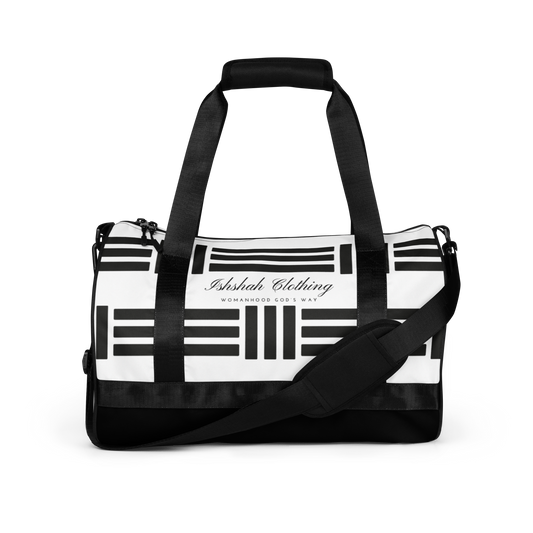 Proprietary Duffle Bag Black and White