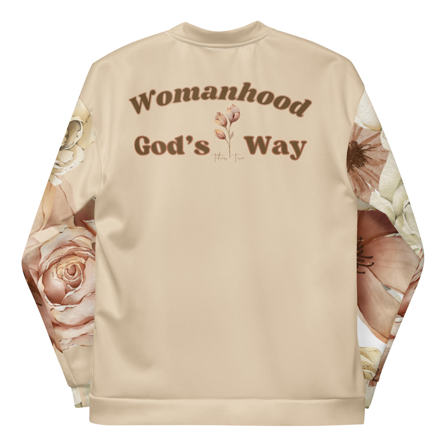 Womanhood God’s Way Floral Jacket Tan