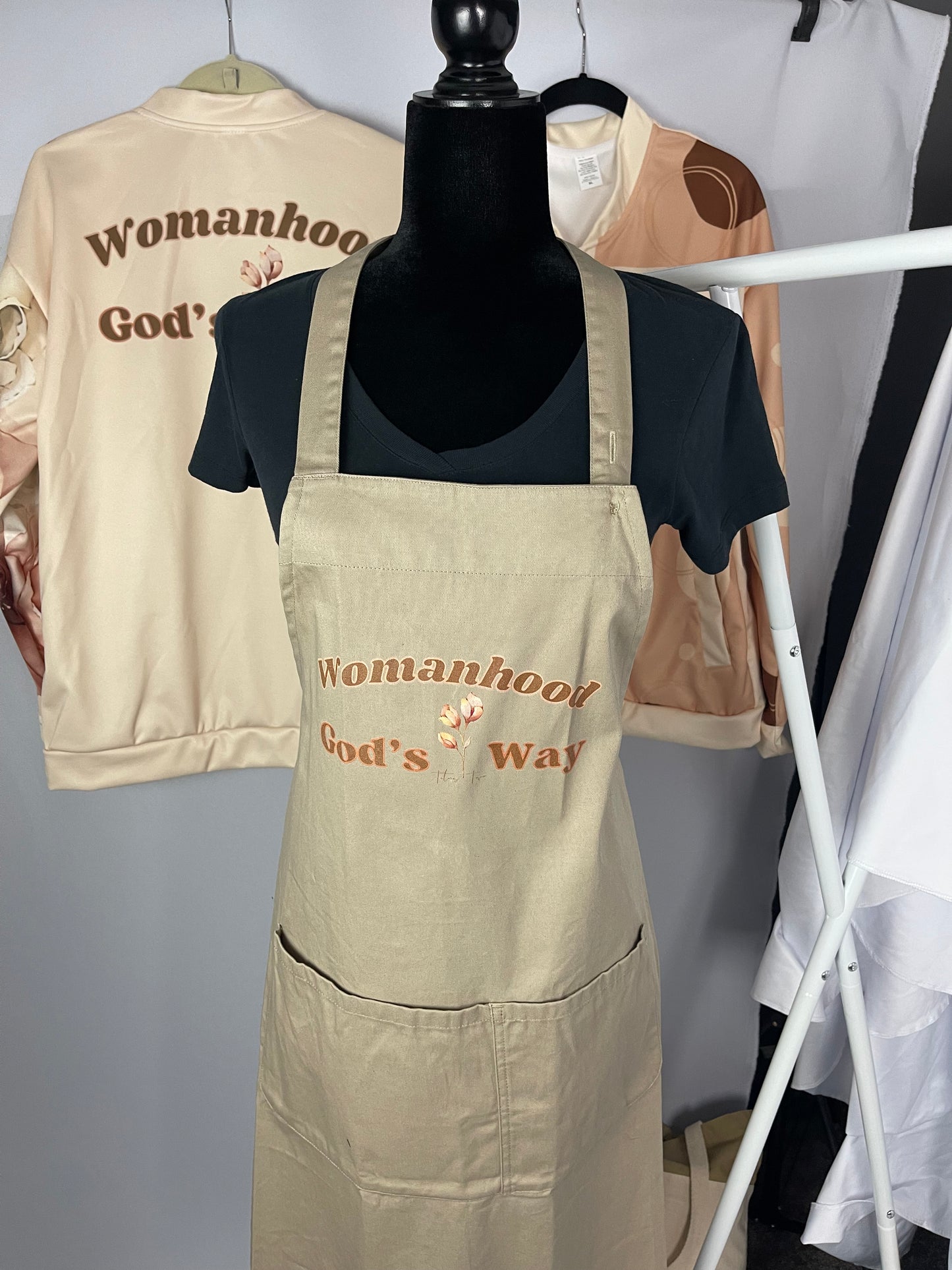 Womanhood God’s Way Khaki Apron
