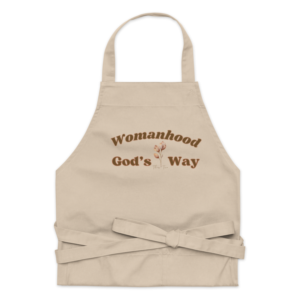 Womanhood God’s Way Khaki Chef’s Apron