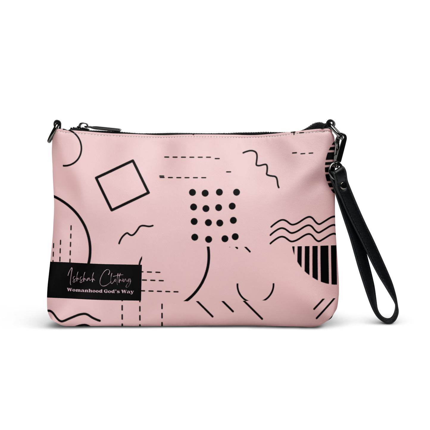 Pink and Black Womanhood God’s Way Handbag