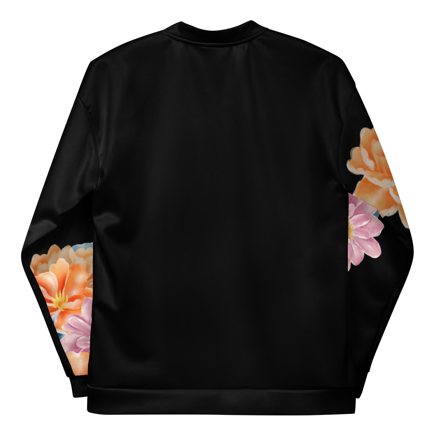 Black Hand Sewn Floral Jacket