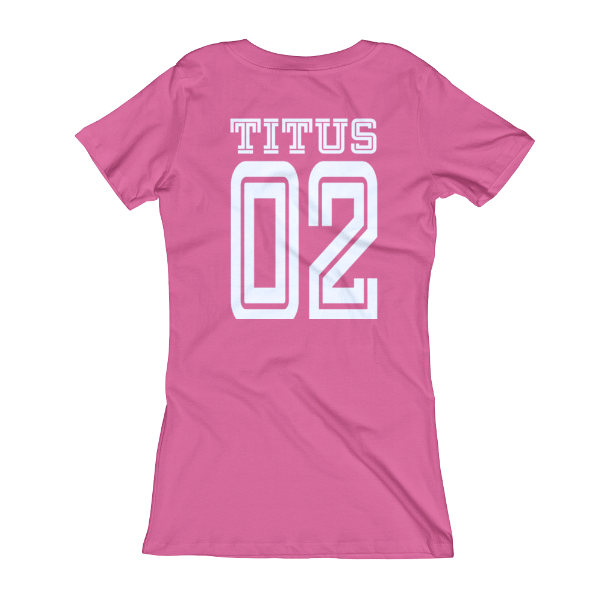 Biblical Womanhood V-Neck Pink Pink and White