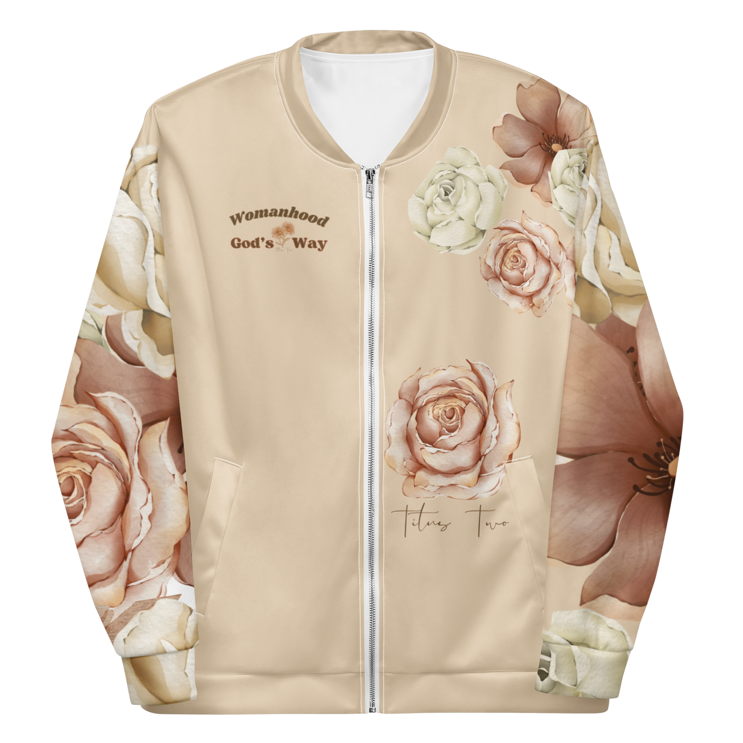 Womanhood God’s Way Floral Jacket Tan