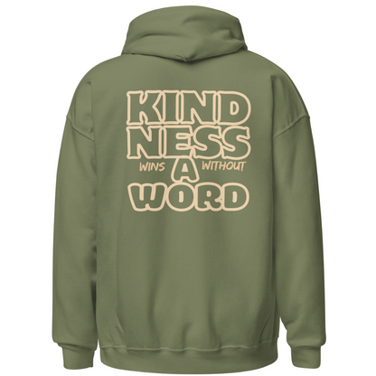 Kindness Wins Without a Word Apple Green Hoodie