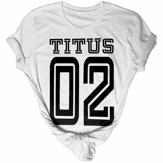 Titus 02 Class T-Shirt-White and Black