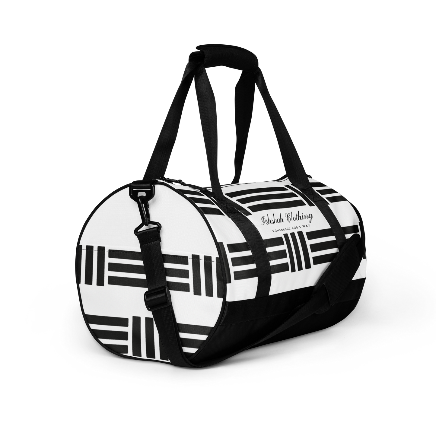 Proprietary Duffle Bag Black and White