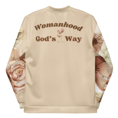 Womanhood God’s Way Floral Jacket Tan