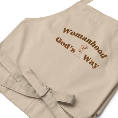 Womanhood God’s Way Khaki Chef’s Apron