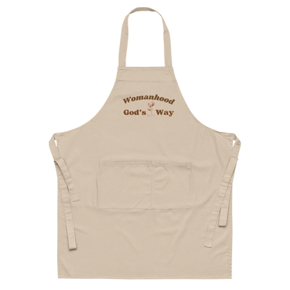 Womanhood God’s Way Khaki Chef’s Apron