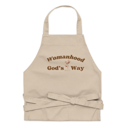 Womanhood God’s Way Khaki Chef’s Apron