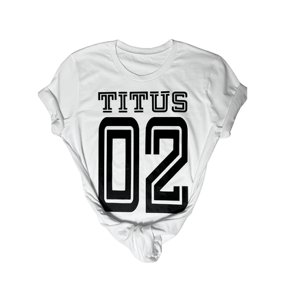 Titus 02 Class T-Shirt-White and Black