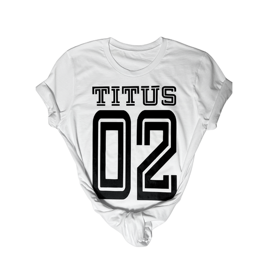 Titus 02 Class T-Shirt-White and Black