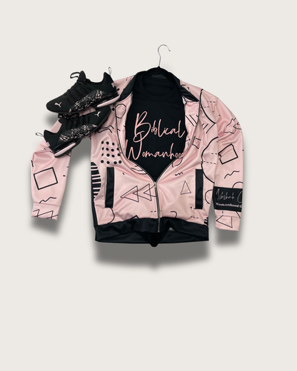 Pink and Black Womanhood God’s Way Jacket