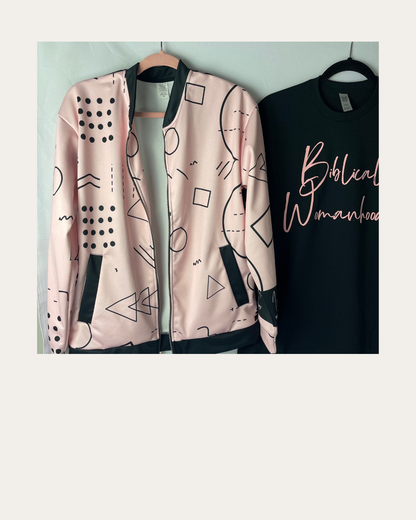 Pink and Black Womanhood God’s Way Jacket