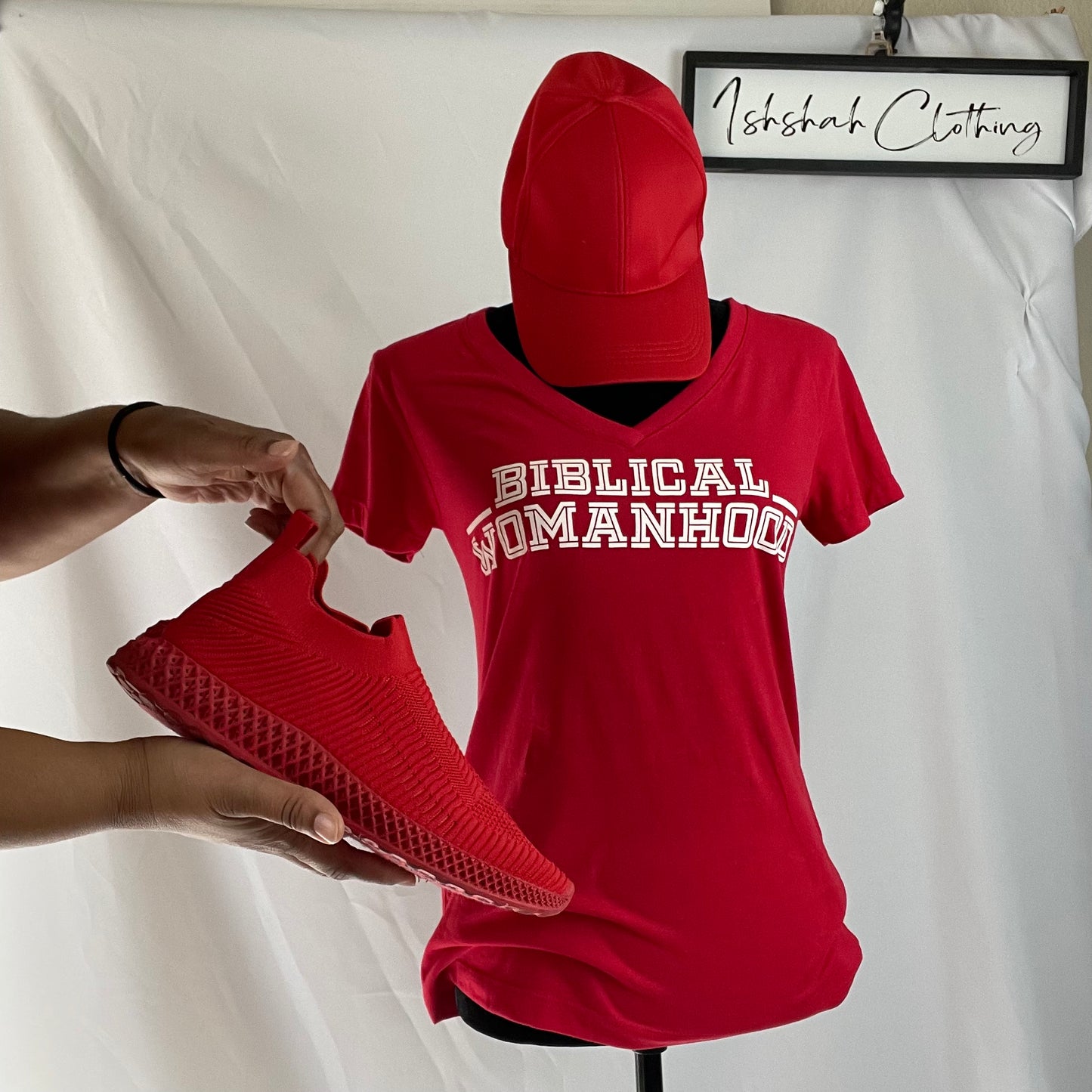 Biblical Womanhood T-Shirt Red