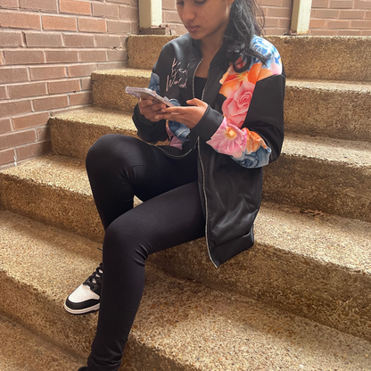 Black Biblical Womanhood Floral Jacket
