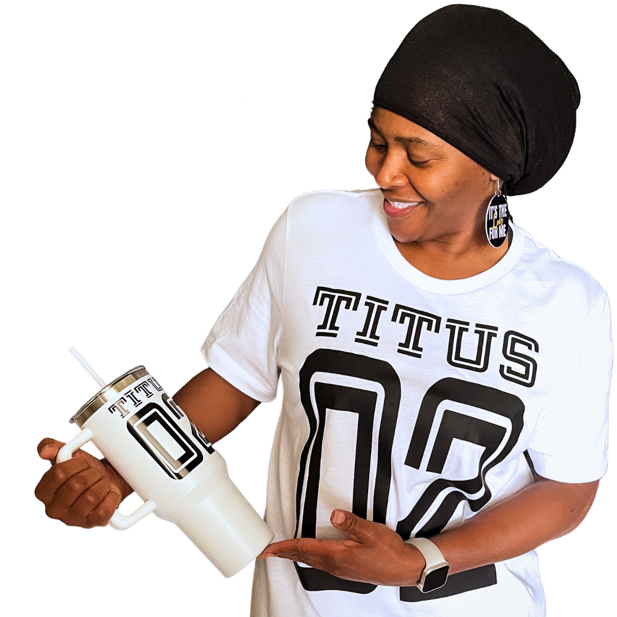 Titus 02 Class T-Shirt-White and Black